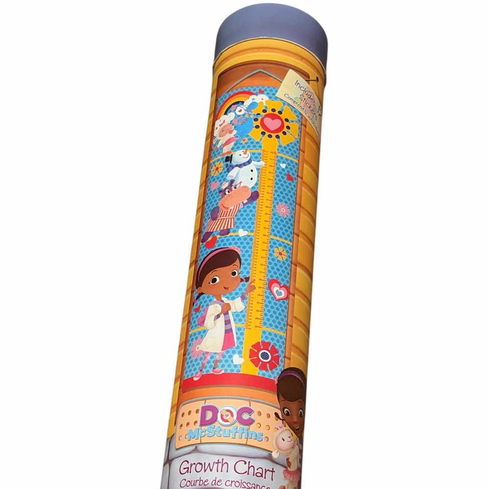 Disney Doc McStuffins Growth Chart - Blue and Yellow